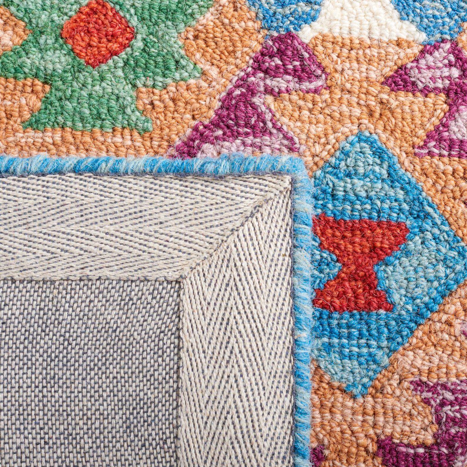 9x12 Hand Tuft Rug Kilim Beige Rug Light Blue Rug 8x10 Area Rug 5x8