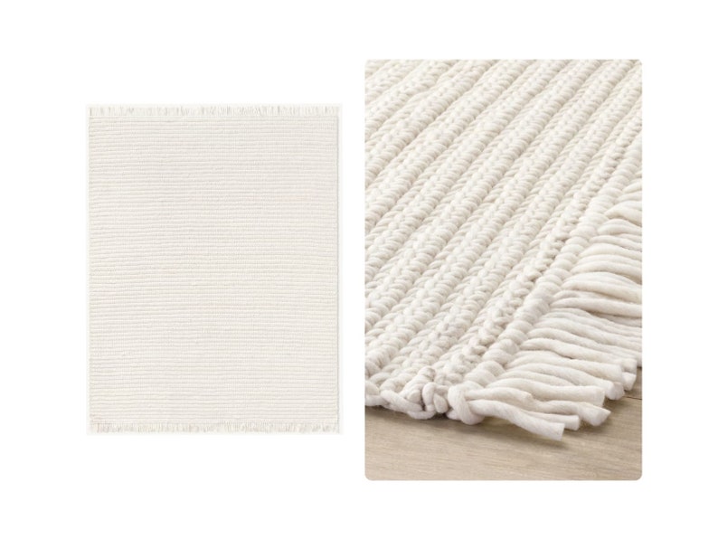 LUCENA WOOL RUG | Hand Woven Carpet | 8x10, 8x11, 9x10, 9x12, 13x18 | Restoration Hardware | Woven Carpet | Living Room | Bedroom