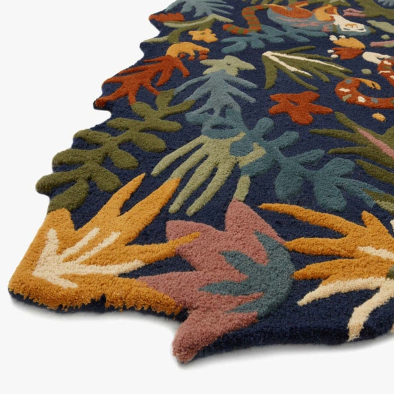 Tufted Eden Rug Hand Tuft Loop Cut Multi Colored Large Area Etsy
