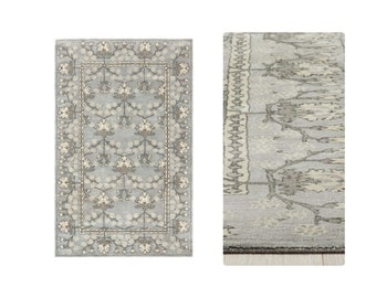 Hand Tufted | Grey Wool Rug | 8x10, 8x11, 9x10, 9x13 | Kennedy Persian Rug | Bedroom | Living Room | Handmade