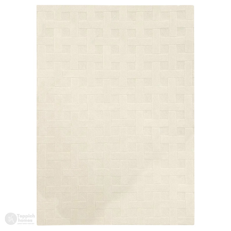 5x7, 5x8, 6x8, 6x9 | Hand Tufted | Wool Rug | Rug For Living Room | Bedroom | White Color | Contemporary Carpet