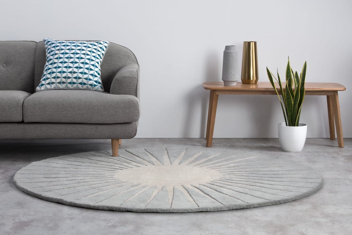 Hand tufted round rugs 100 New zealand Wool home decorhome Etsy