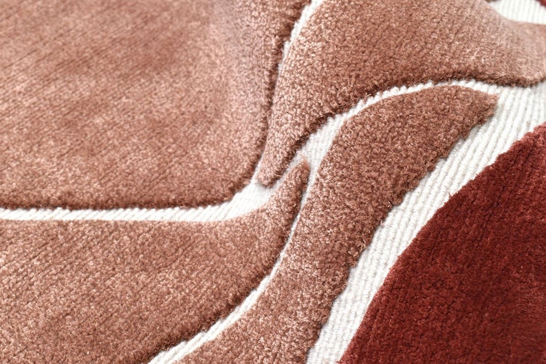 Wool Round Rug | Viscose Carpet | Hand Tufted | 9x9, 10x10, 16x16, 20x20 | Circle Area Rug | Dinning Room | Bedroom