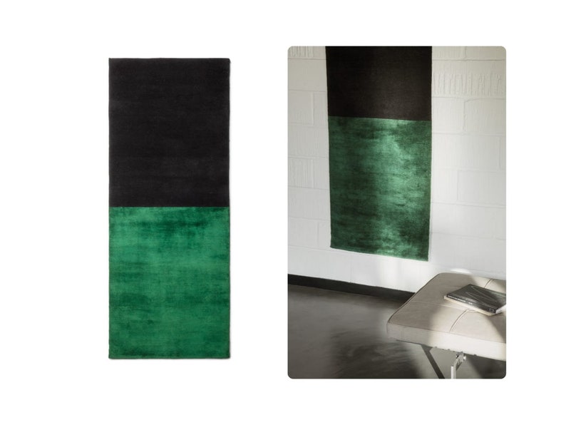 8x13 Emerald Green | Rug | 5x7, 5x8, 6x8 | Wool Area Rug | Bedroom | Hand Tufted | Living Room