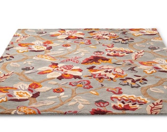 Tufted Wool Viscose | Rugs | Living Room Carpet, 5x7, 5x8, 6x8, 7x10 | Floor Rugs | Hand Tufted