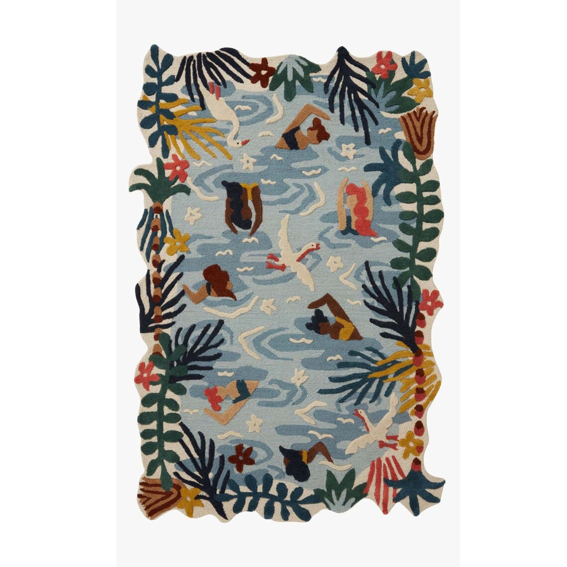 Tufted Eden Rug Hand Tuft Loop Cut Multi Colored Large Area Etsy