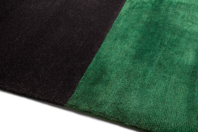 8x13 Emerald Green Rug 5x7, 5x8, 6x8 Wool Area Rug Bedroom Hand Tufted Living Room image 4