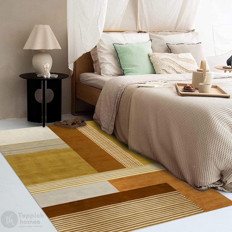 Mustard Carpet Living Room Rugs 6x9, 6x10, 7x10, 8x10, 8x11, 9x10 Wool