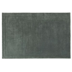 Dark Grey Area Rug Hand Tufted 8x10, 8x11, 9x10, 9x13 Wool Rug Rug For Living Room Bedroom image 5