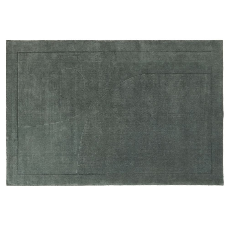 Dark Grey Area Rug Hand Tufted 8x10, 8x11, 9x10, 9x13 Wool Rug Rug For Living Room Bedroom image 5