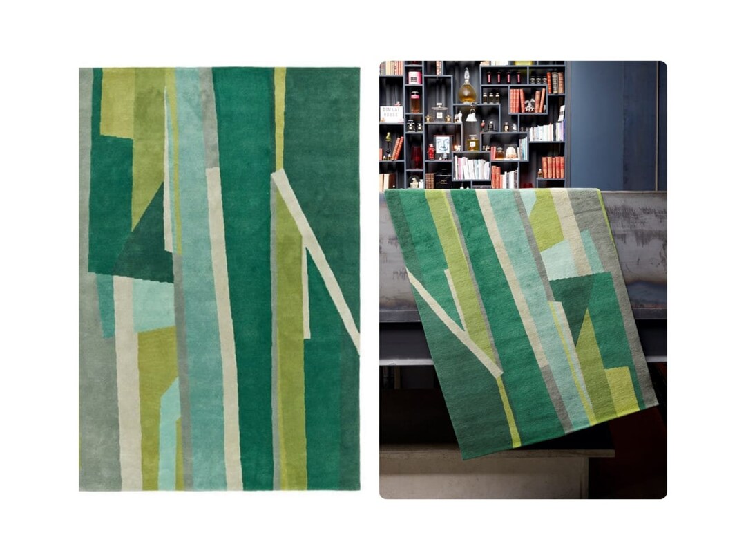 Emerald Green Area Rug Green Rug 9x12 Bright Green Rug 8x10 5x8 6x9 7x10 Tufted Wool Rug Etsy