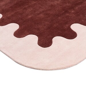 10x13 Area Rug, 9x12 Wool Tufte, Hand Tufted, 5x7, 5x8, 6x8, Living Room, Bedroom, Pink Carpet image 3