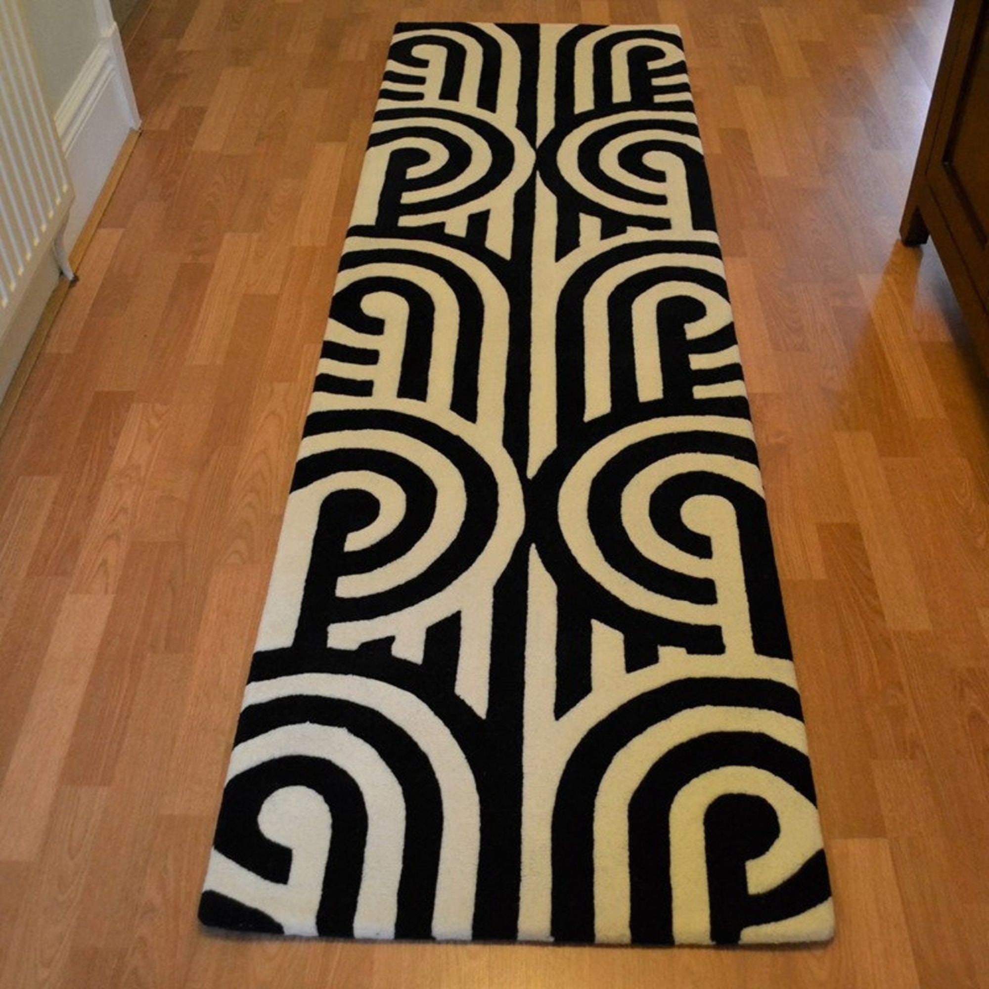 Black and White Rugs Hand Tufte 5x7, 5x8, 6x8, 6x9, 7x10 Wool Rug Modern  Floor Rug Use for All Room -  Canada