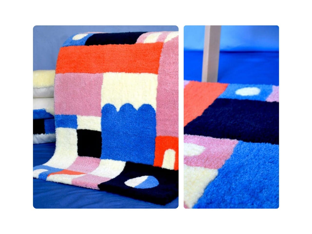 Orange Tufted Rugs 10x14 Area Rug 9x12 Area Rugs Area Etsy