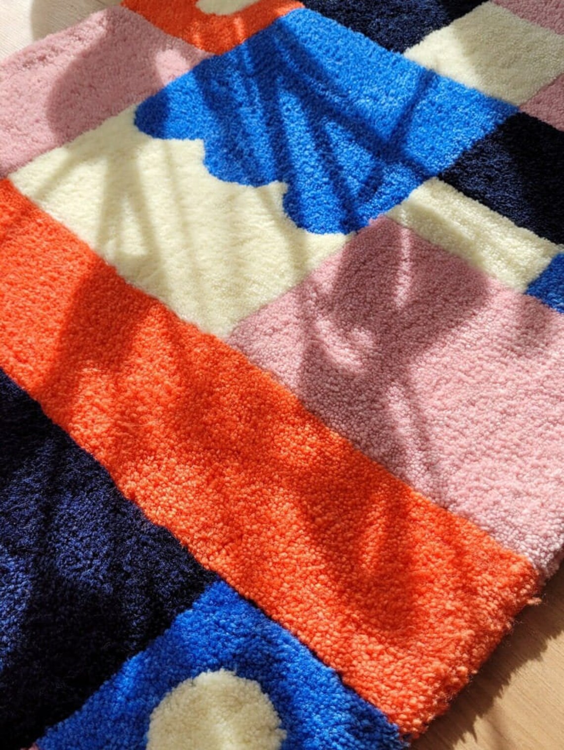 Orange Tufted Rugs 10x14 Area Rug 9x12 Area Rugs Area Etsy