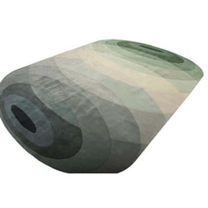 9x12 Abstract Rug | Olive Green Rug 6x9 | Rug Irregular Shape | Hand Tufted | 5x7, 5x8 | Living Room | Bedroom