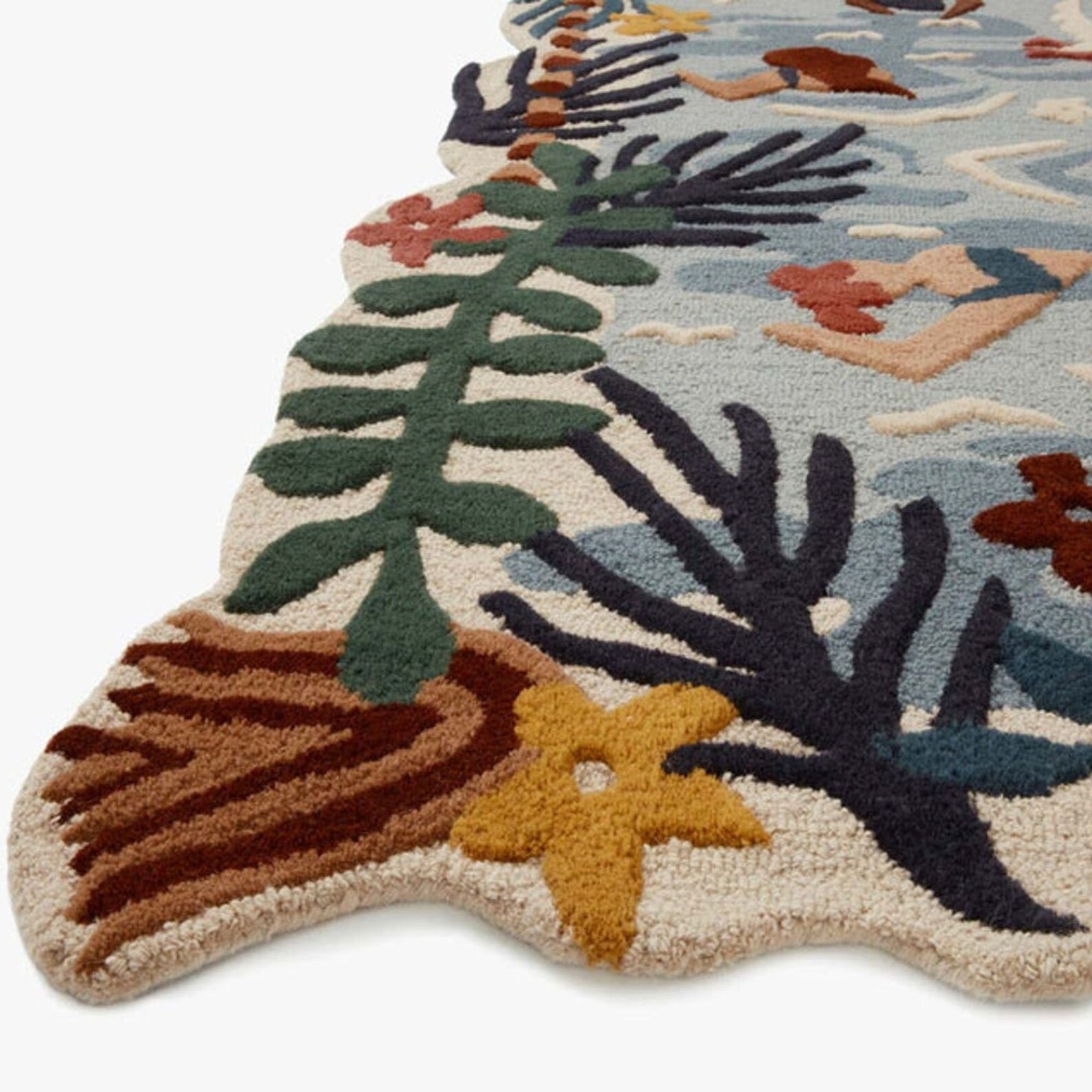 Tufted Eden Rug Hand Tuft Loop Cut Multi Colored Large Area Etsy