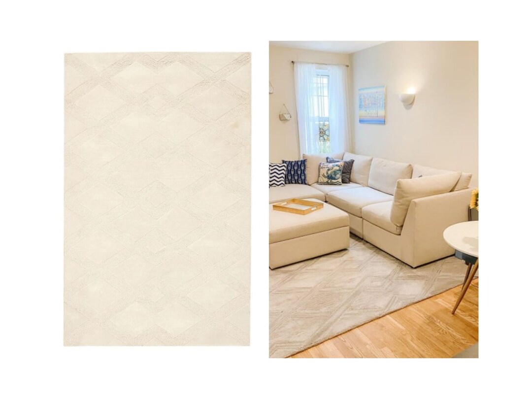 Hand Tufted 9x12 Chase Texture Wool Rug Living Room Tufted Rug Hand Made Contemporary Carpet Etsy