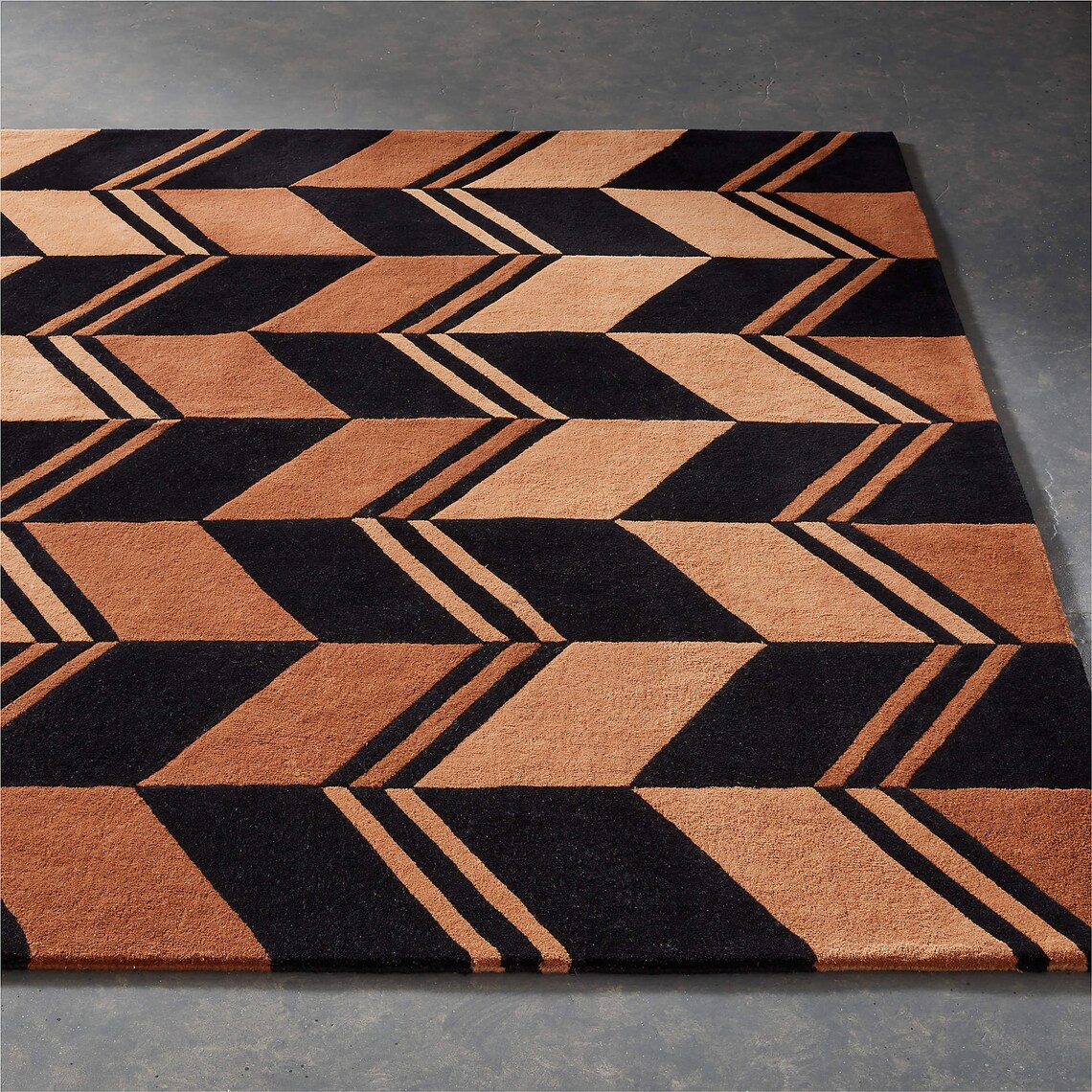 Top Rated Rug Traverse Rust/black Area Rug Woolen Area Rug 5x8 Etsy