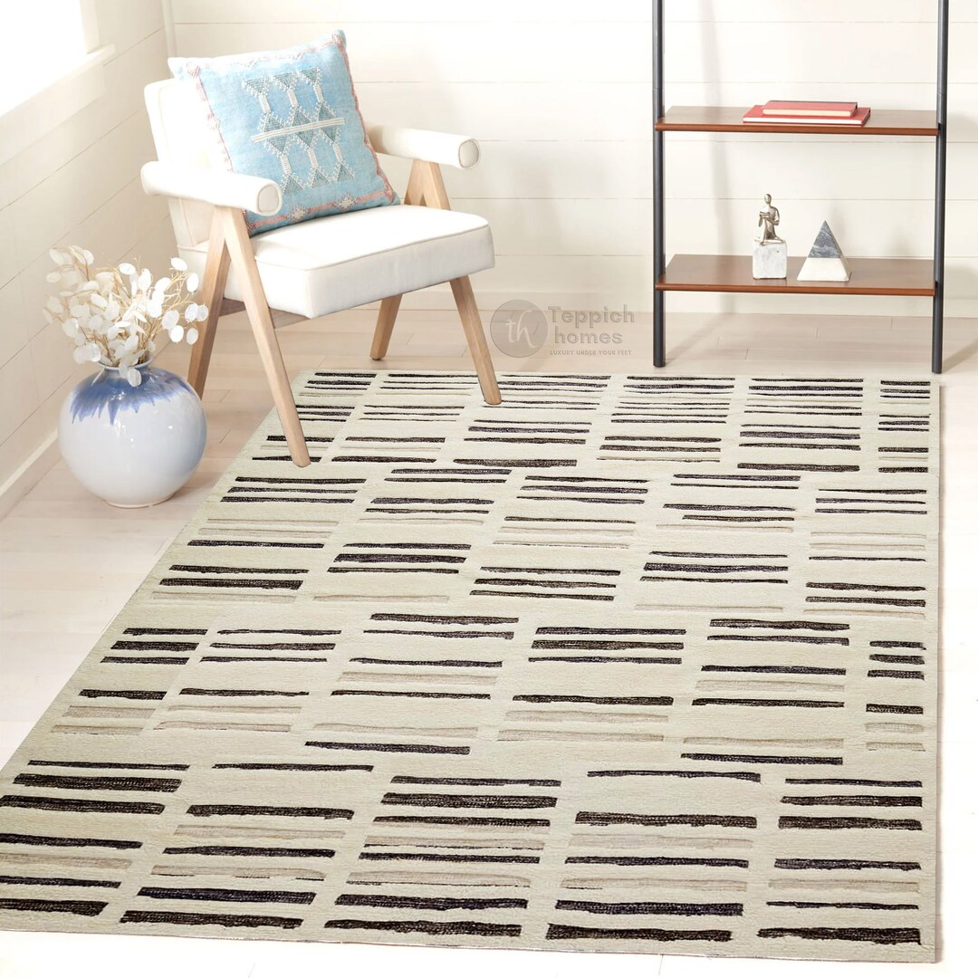 Boho Rug Bohemian Rugs 5x7, 5x8, 8x13, 9x10 Living Room Area Rug Wool