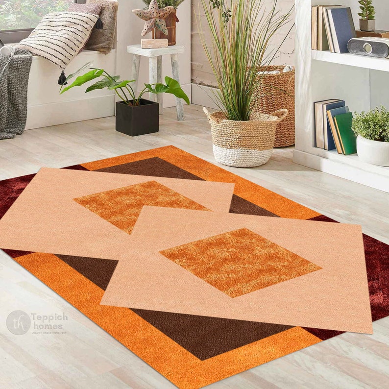 8x10, 8x11, 9x10, 9x12 | Contemporary Carpet | Handmade | Wool, Silk Carpet | Bedroom | Living Room | Hand Tufted