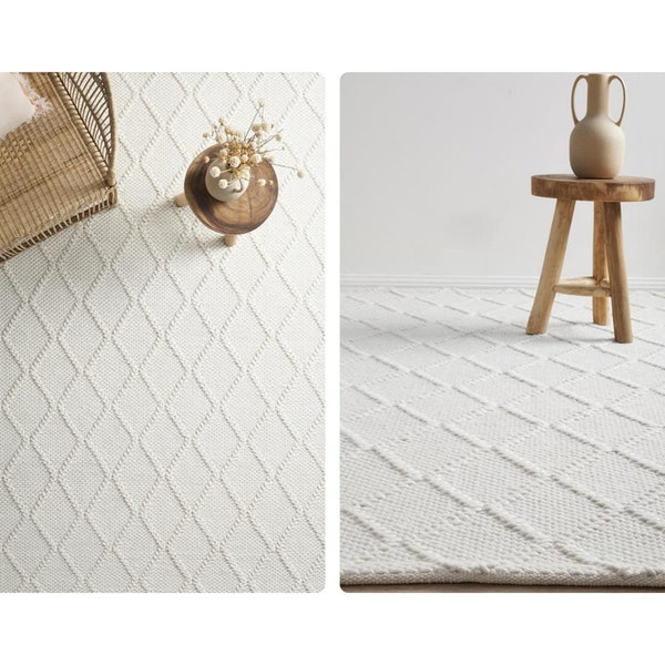 Off White Rug Etsy