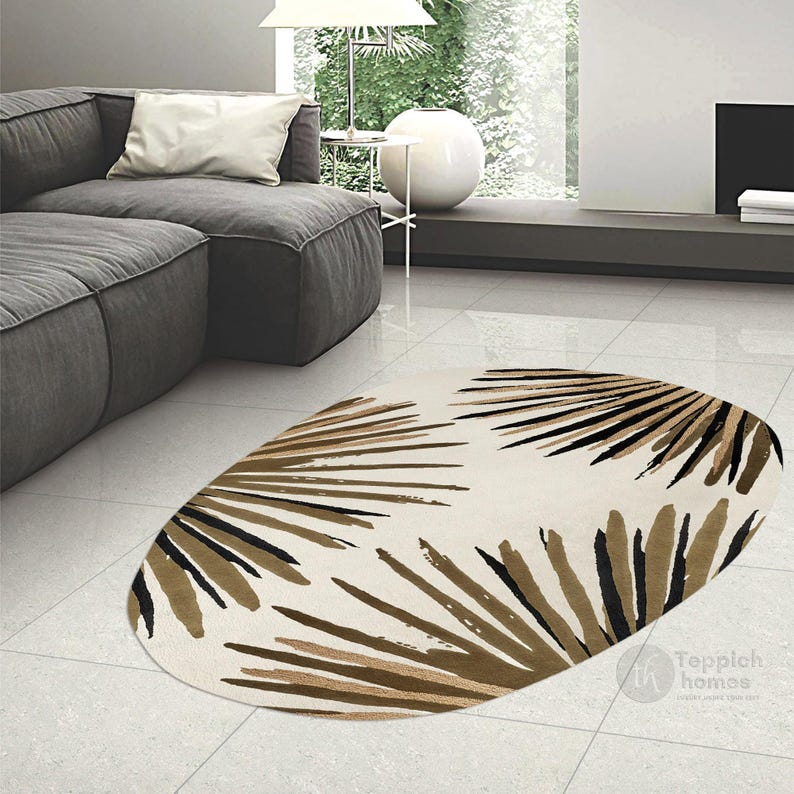 Tufted Wool Rug Oval Rugs 5x7, 5x8, 6x8, 6x9, 9x12, 9x13 Large Area Rug