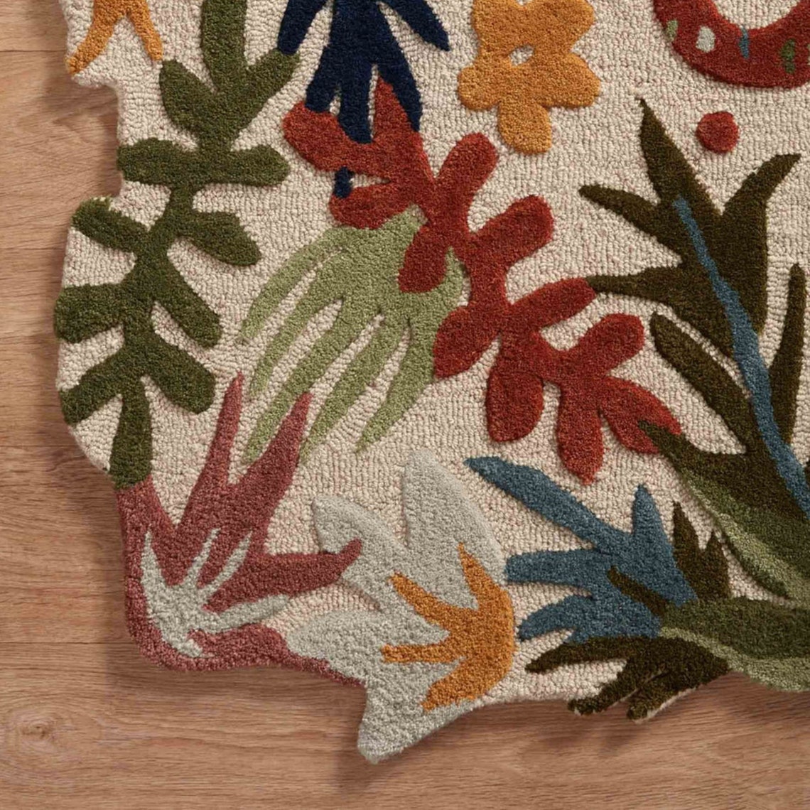 Tufted Eden Rug Hand Tuft Loop Cut Multi Colored Large Area Etsy