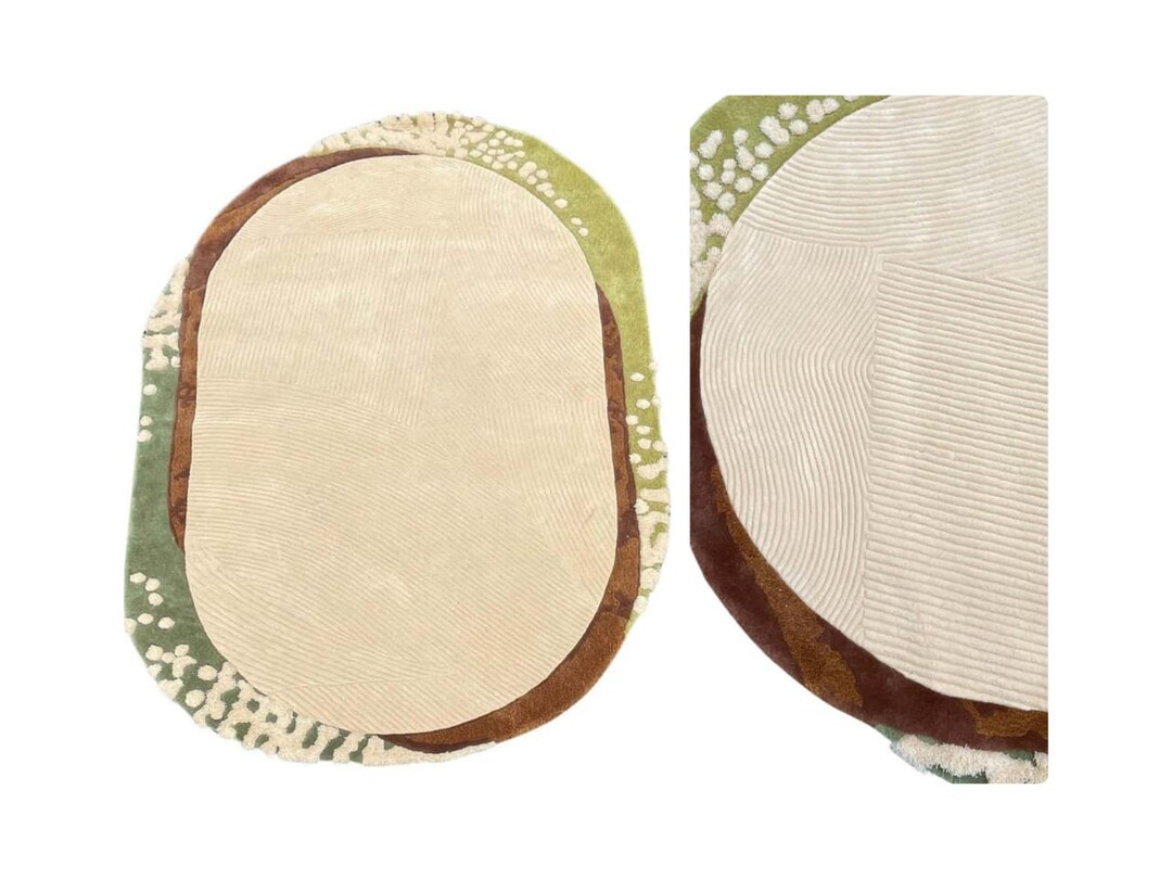 Oval Tufted 8x10 Rugs Oval Wool Rug Irregular Oval Wool Rug 9x12 Rugs