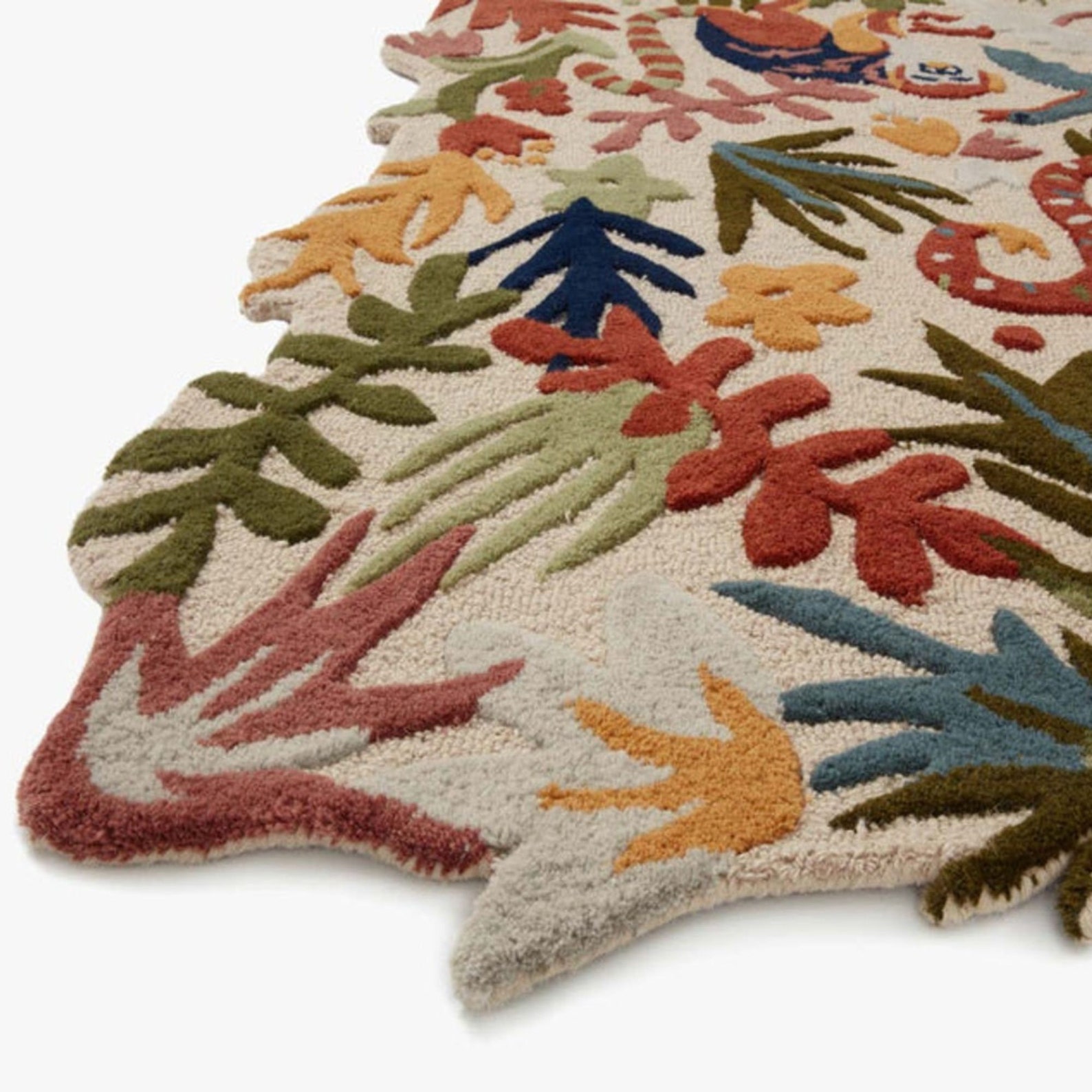 Tufted Eden Rug Hand Tuft Loop Cut Multi Colored Large Area Etsy