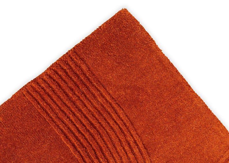 Rust Terracotta Rugs Large Area Rug 7x9, 7x10, 8x10, 8x11, 9x10 Wool