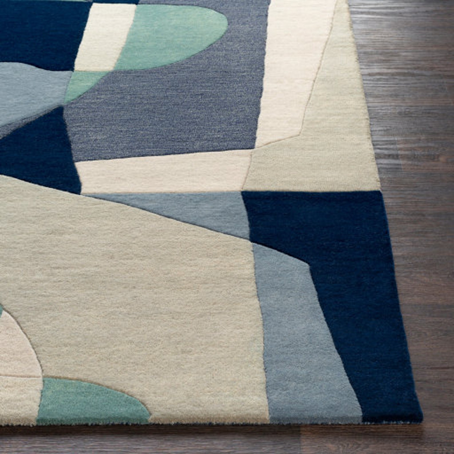 10x10 9x12 Blue Tufted Area Rug Blue Rug Juniper 5x8 8x10 8x11 Etsy