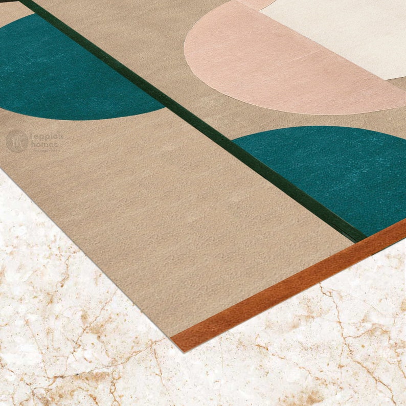 6x9 Area Rug | Living, Bed, Hallway Room | Tufted | 5x7, 5x8, 6x8 | Geometric Wool Rug | Custom Available