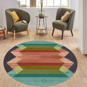 6x6, 7x7, 8x8, 9x9, 16x16, Round Rug, Hand Tufted, Silk Carpet, Wool Area Circle Rug, Living Room, Dinning Room