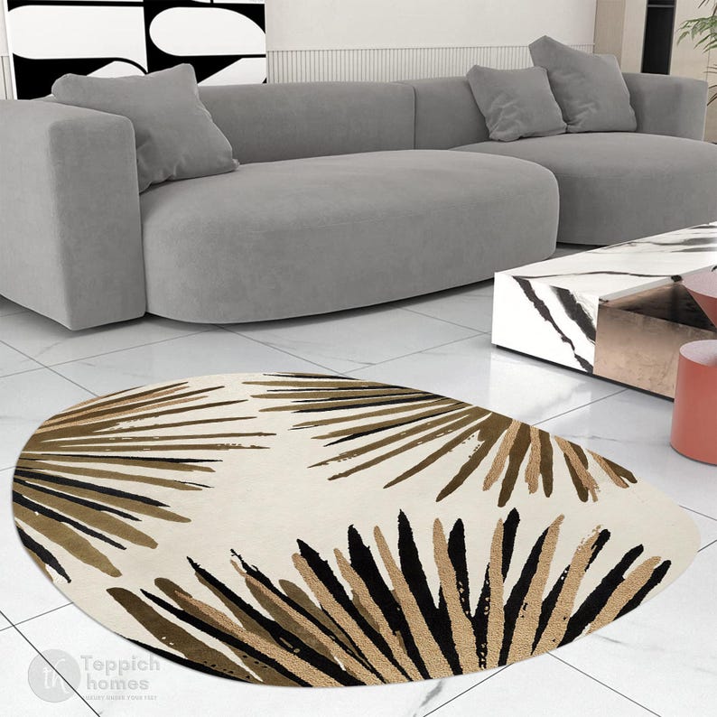 Tufted Wool Rug Oval Rugs 5x7, 5x8, 6x8, 6x9, 9x12, 9x13 Large Area Rug