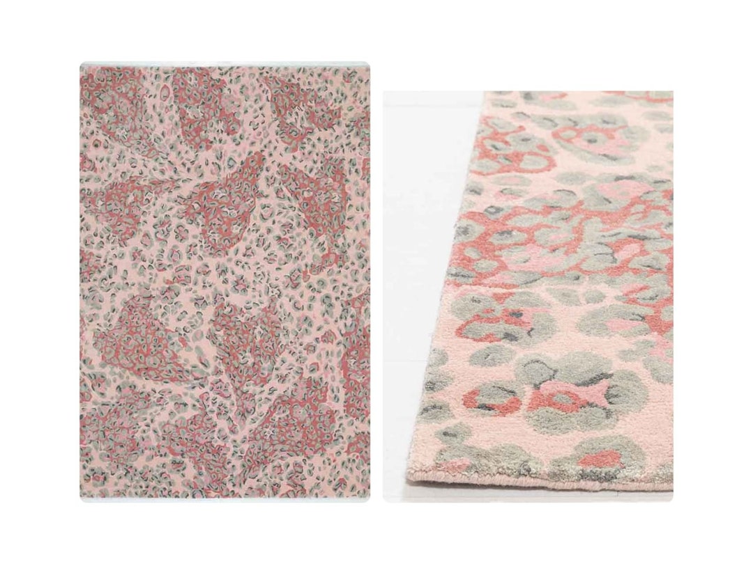 Leopard Rugs Animal Rugs Tufted Rugs 5x8 , 6x8 , 8x10 , 9x12 Wool Rugs