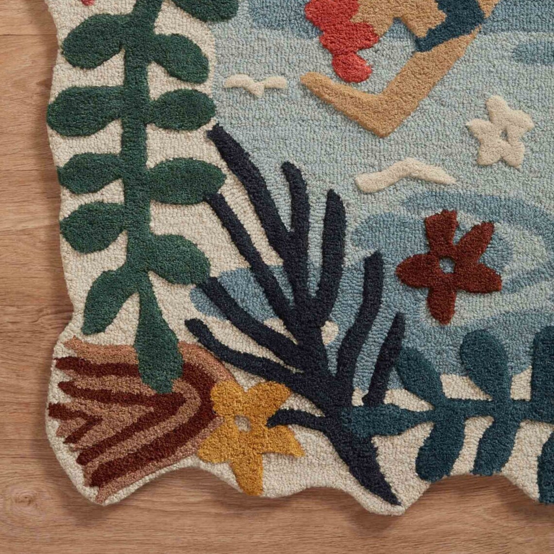 Tufted Eden Rug Hand Tuft Loop Cut Multi Colored Large Area Etsy