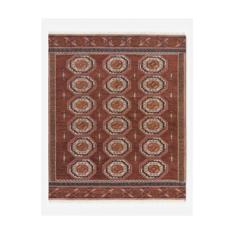 Hand Knotted, Persian Oushak Rug, Emeric Knotted Rugs, 5x7, 5x8, 6x9