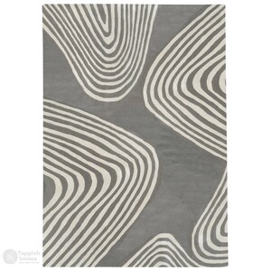 Grey Tufte | Wool Area Rug | 8x10, 8x11, 9x10, 9x12 | Living Room | Hand Tufted | Bedroom | Contemporary Carpet