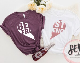 Bff heart shirts | Etsy SG