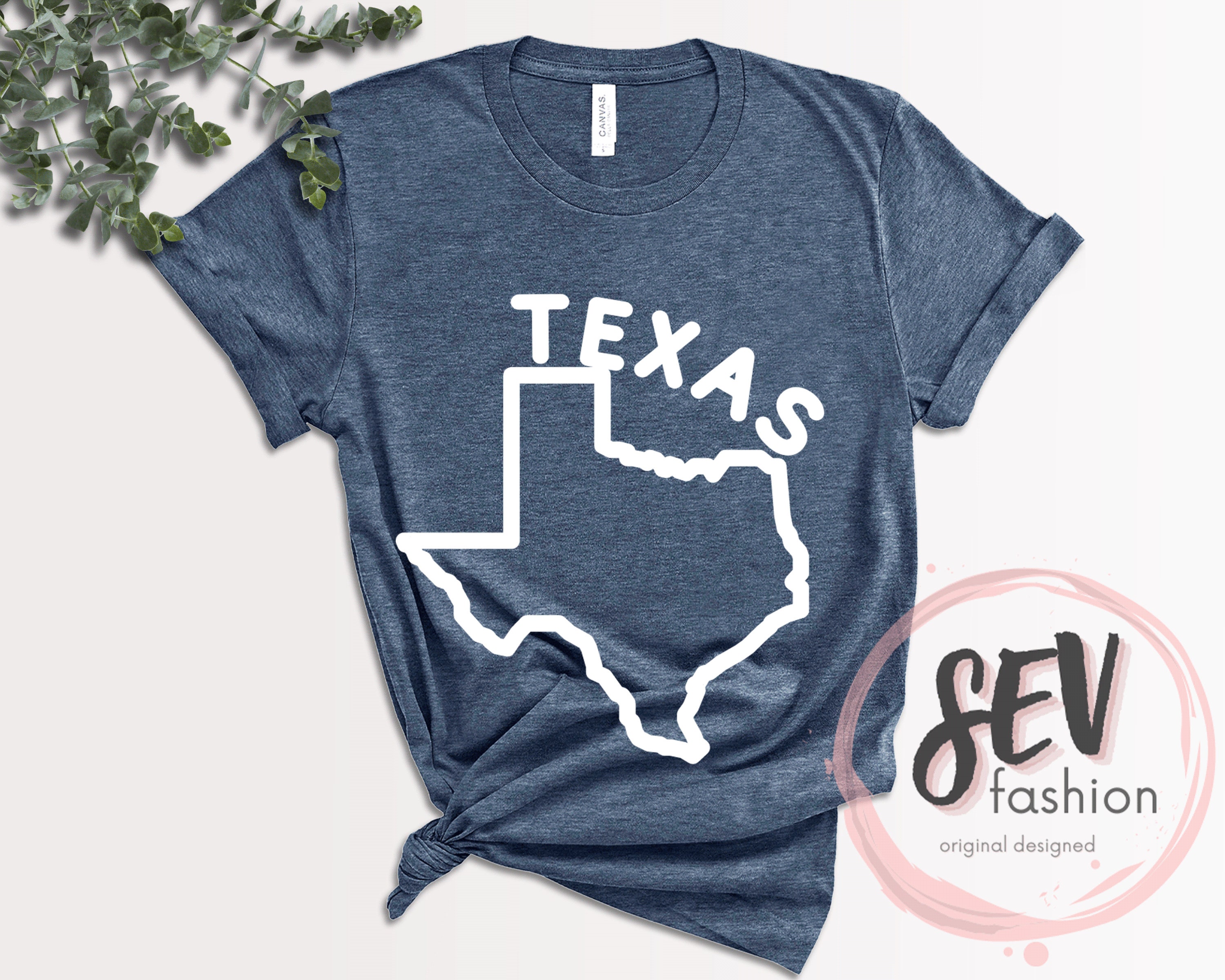 Texas State Map T-Shirt Texas Home State Shirt USA States | Etsy