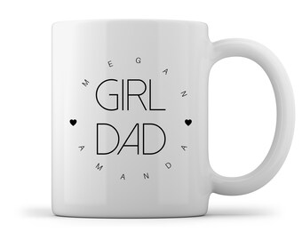 Taza personalizada para papá - Taza de café con nombre personalizado, regalo para el Día del Padre, regalo para papá primerizo, regalo para revelar el embarazo