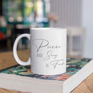 Pisces Birthday Gift, Zodiac Gift, Gift for him, Gift for her, Pisces Coffee Mug, Zodiac Coffee Mug, Astrology Mug