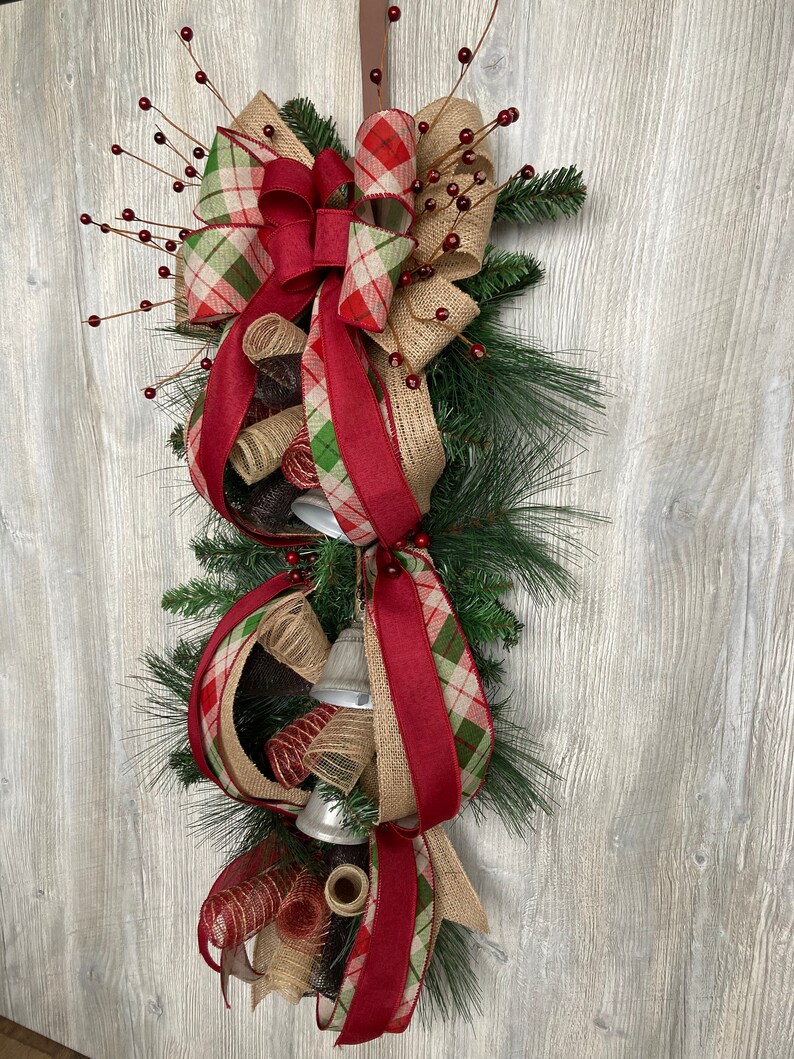 Christmas Swag for Front Door Holiday Christmas Decor Etsy