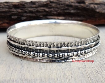 Bracciale in argento sterling autentico, fatto a mano, bracciale di design, bracciale con fiori, bracciale astrologico, bracciale da sposa, gioiello per occasioni speciali, bellissimo,