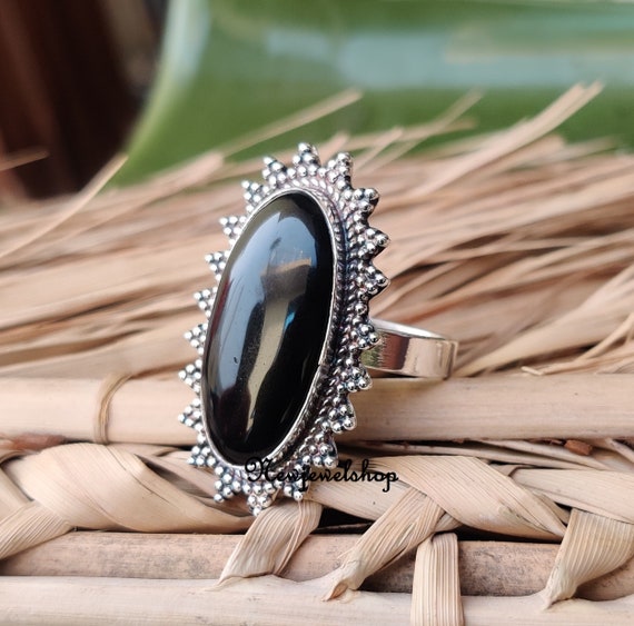 Etsy onyx ring deals