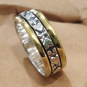 Spinner Ring, Mediation Ring,  925 Sterling Silver Ring, Handcrafted Silver Ring,  Plain Silver  Ring, Thumb Ring, Women Jewelry
