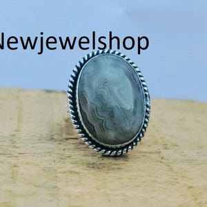 Natural Black Durzi Stone ,925 Sterling Silver Ring, Engagement Ring, Handmade Ring, Boho Ring, Statement Ring, For Every One,