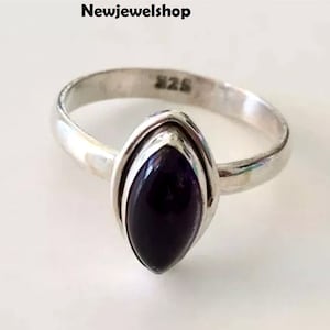 Black Onyx  Ring, 925 Silver Ring, Silver Ring, Statement Ring, Handmade Ring, Gemstone  Ring, Boho Ring, Stone Ring, Women Ring, Gift Ring