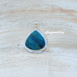 Pure Sterling Silver, Genuine Shaittuckite Stone, Confidence, Wealth, Success, Beautiful Pendant, Assertiveness, Handmade Jewelry image 5